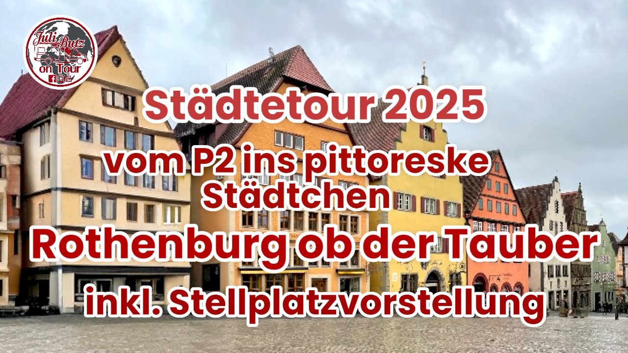 Im Wohnmobil nach Rothenburg o.d.Tauber,Stellplatz unmittelbar an der pittoresken Altstadt #camping 