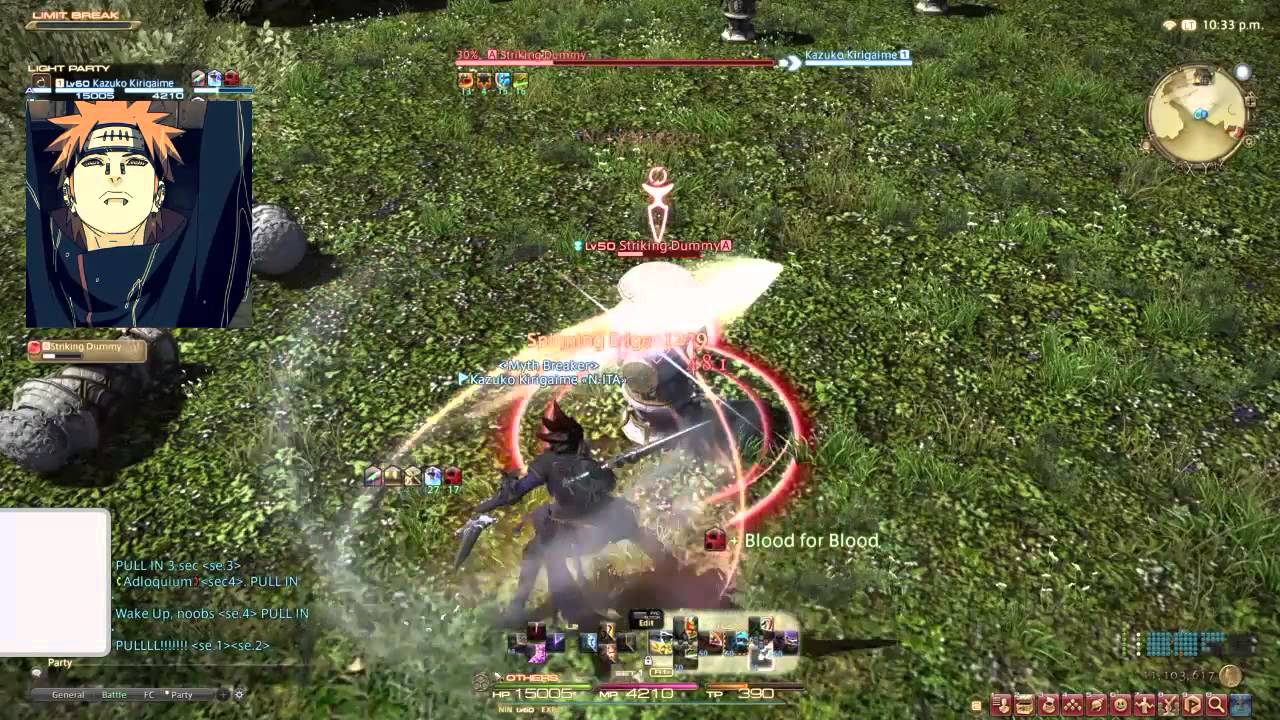 FFXIV ninja, 3:40 parse. 1308 dps, 2232 opener - YouTube