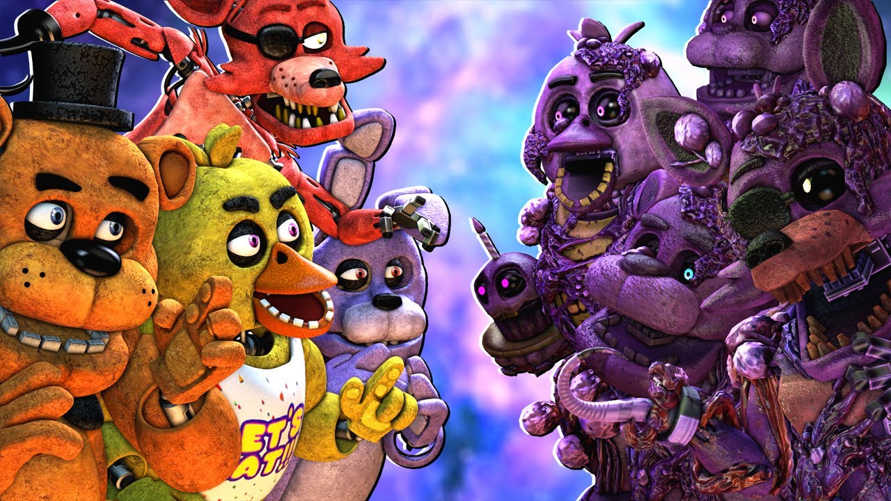 Fnaf origin. ФНАФ оригинал. Токсичный ФНАФ. Originals vs Toxic Animatronics.