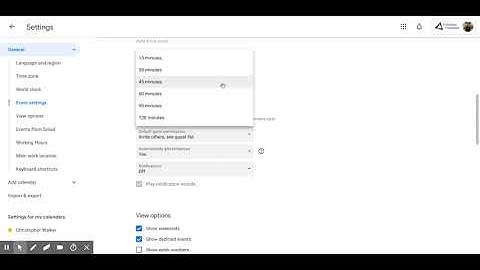 Google Calendar - How to Set the Default Event Settings Time Length