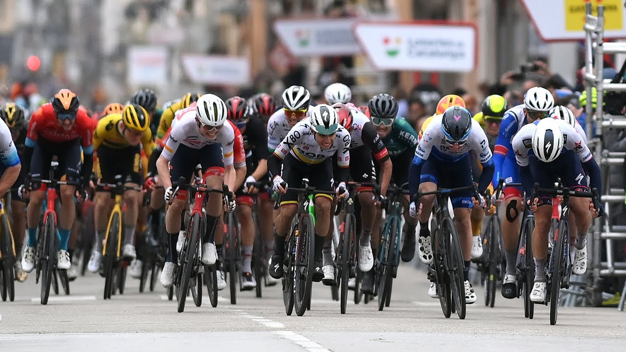 Brutal Uphill Sprint Finish On Stage 1 At Volta a Catalunya