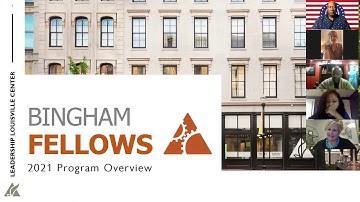 Bingham Fellows Overview Session 10/23/20