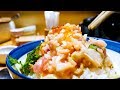 Sashimi Rice Bowls in Tokyo at Tsujihan (つじ半) - Best Restaurants in Tokyo!