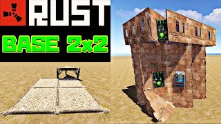 【 RUST 】2x2からの迎撃もできて４人で使える拠点！【 base design 】