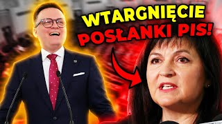 Posłanka PiS próbowała przejąć konferencję Hołowni. Marszałek szybko zareagował