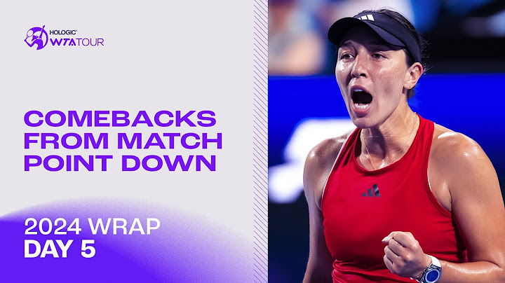Best Comebacks From Match Point Down | 2024 WTA Wrap | Day 5
