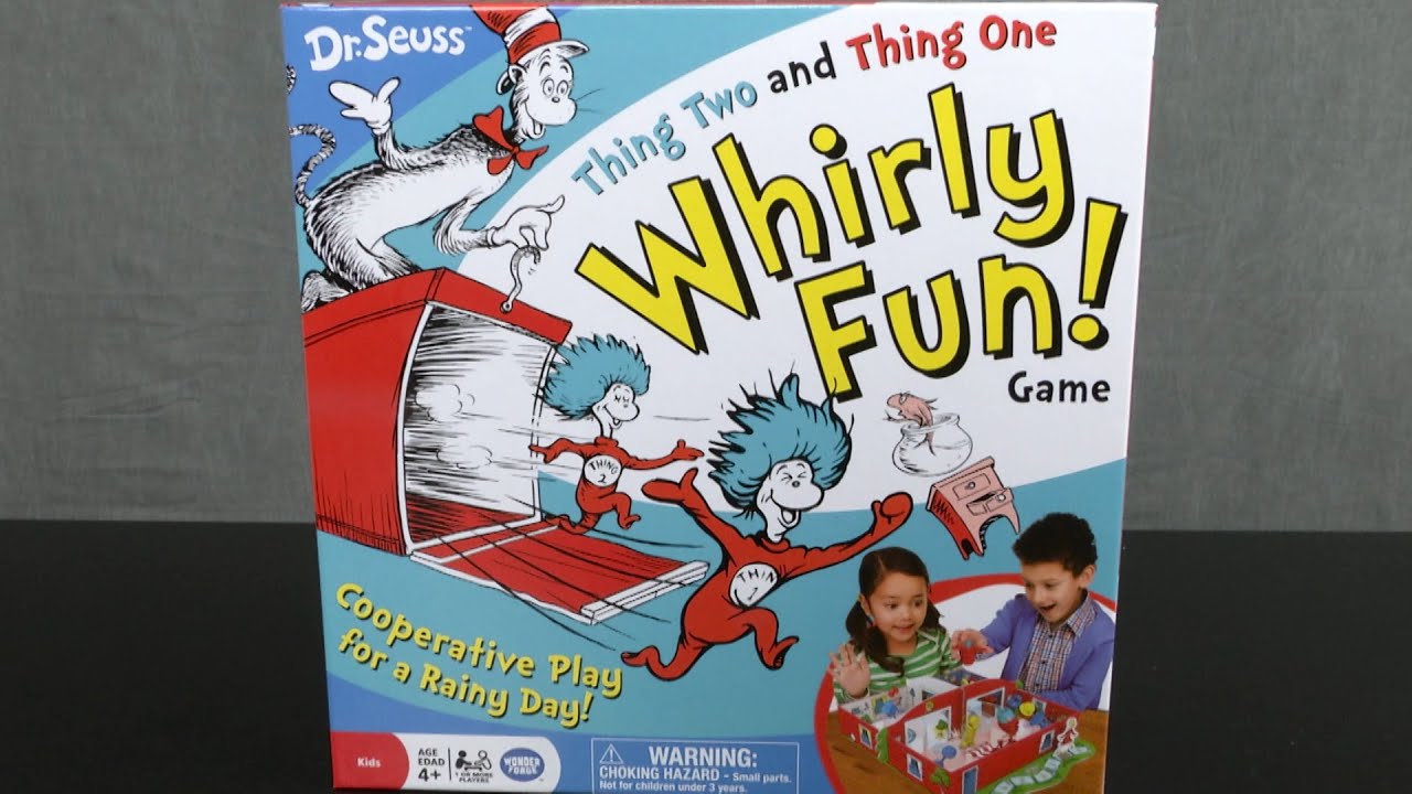 Seuss Thing Two And Thing One Whirly Fun Board Game Dr