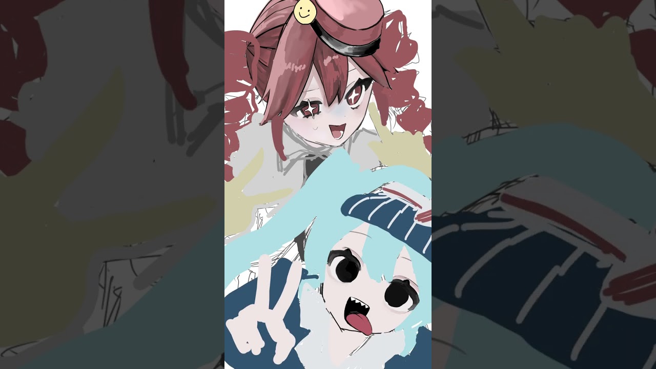 【レイヤー1枚で】メズマライザー描いてみた#初音ミク #重音テト #イラスト