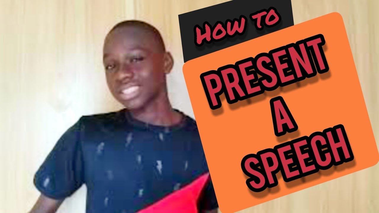 present a speech meaning