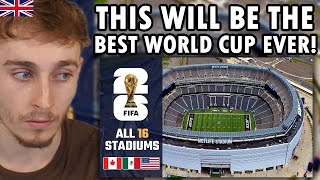 Brit Reacting to THE US Stadiums for FIFA World Cup 26