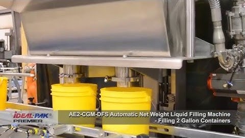 Liquid Filling Machine - Ideal-Pak AE2-CGM Automatic Net Weight Filling Machine