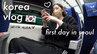 KOREA VLOG 2022: pack with me, travel prep, first day in seoul