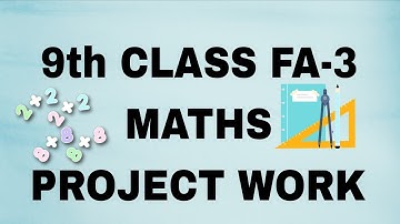 ✨9th Class FA-3 Maths Project work and Creative writing. #trending #youtube #viralvideo #education