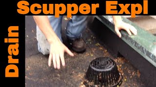 Flat Roof Drains Explained - The Benefits Of Having A Back-Up Drain - Scupper