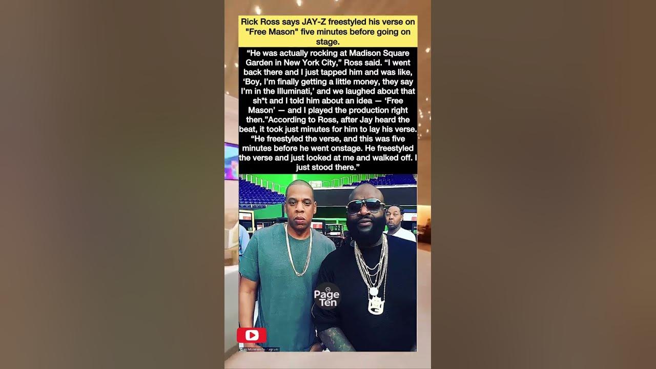 Rick Ross Shocked: JAY-Z Freestyles Epic ‘Free Mason’ Verse Just 5 Minutes Before the Stage#rickross