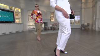 Isaac Mizrahi Live! Petite 24/7 Stretch Ankle Pants with Jane Treacy