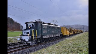 Bahnverkehr November: BLS Re4/4, SBB Re10/10 im Rübenverkehr, Mutz, RBde566, SBB Ae4/7 mit Bauzug,