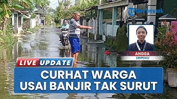 Masyarakat Palembang Keluhkan Banjir yang Tak Kunjung Surut hingga Membuat Jalan Berlumut