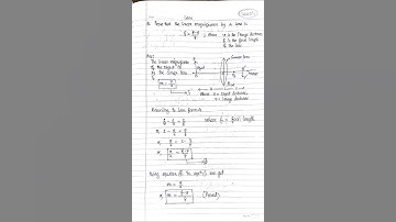 Linear Magnification of a lens  in terms of focal length and image distance