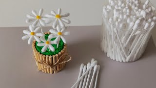 Chamomile from cotton buds 🌼🌼🌼 by Simple drawings 274,059 views 4 months ago 5 minutes, 41 seconds