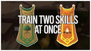 Training Firemaking while Woodcutting in RuneScape! [Always Adze, Archaeology Relic]