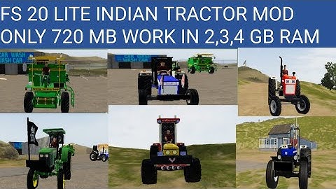 Fs 20 lite indian tractor mod | jassu gaming