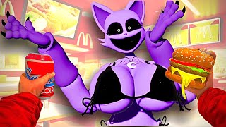 Catnap Woman Love In Mcdonalds! | Poppy Playtime Chapter 3 In Garry`s Mod!