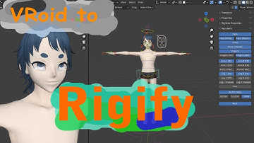 VROID to Rigify BLENDER tutorial (Blender 4.0)