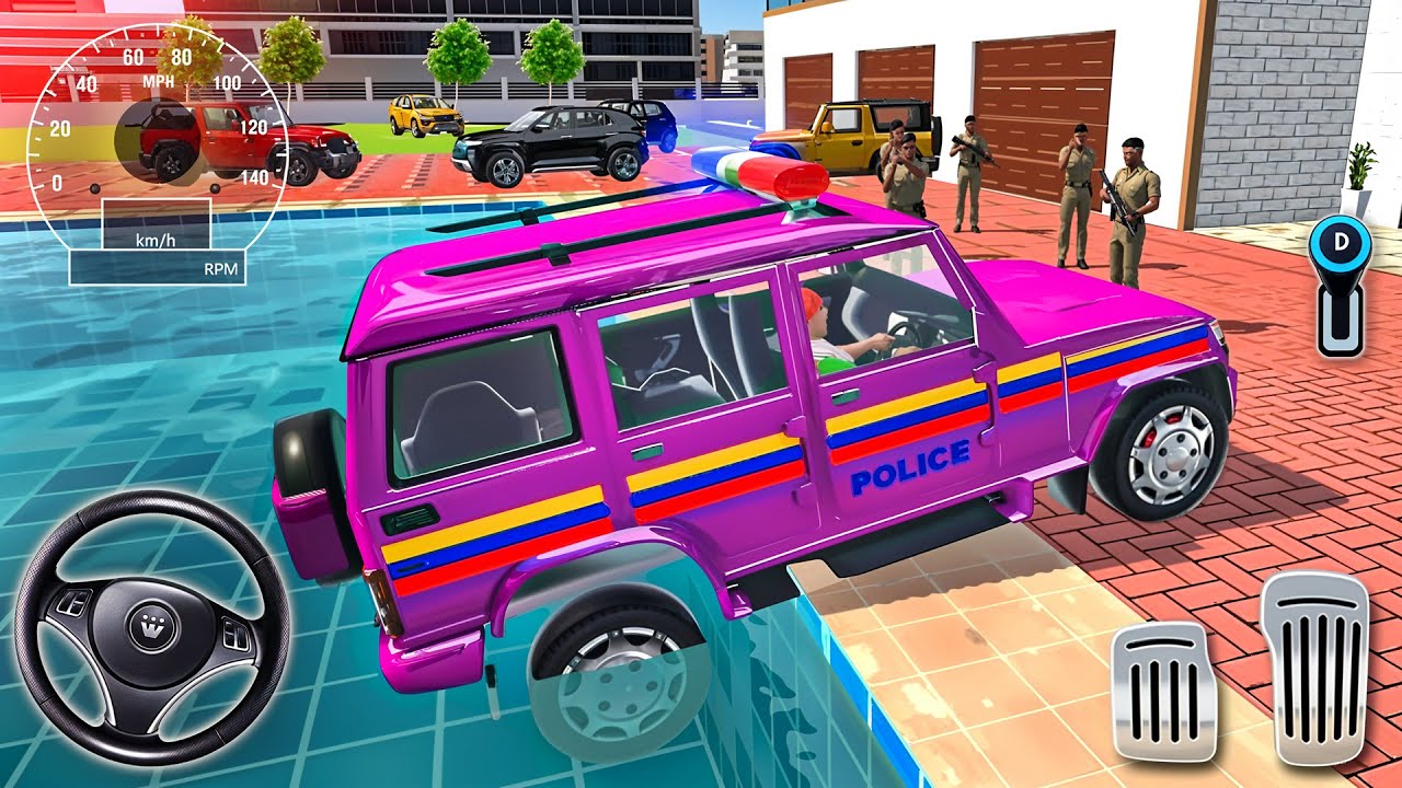 Indian Theft Auto Simulator an Indian Tractor and drives a new Indian Police - Android GamePlay
