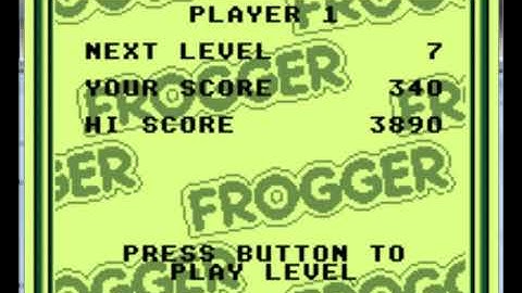 Frogger - Game Com Tiger Electronics - emulador MESSUI64 v0.180