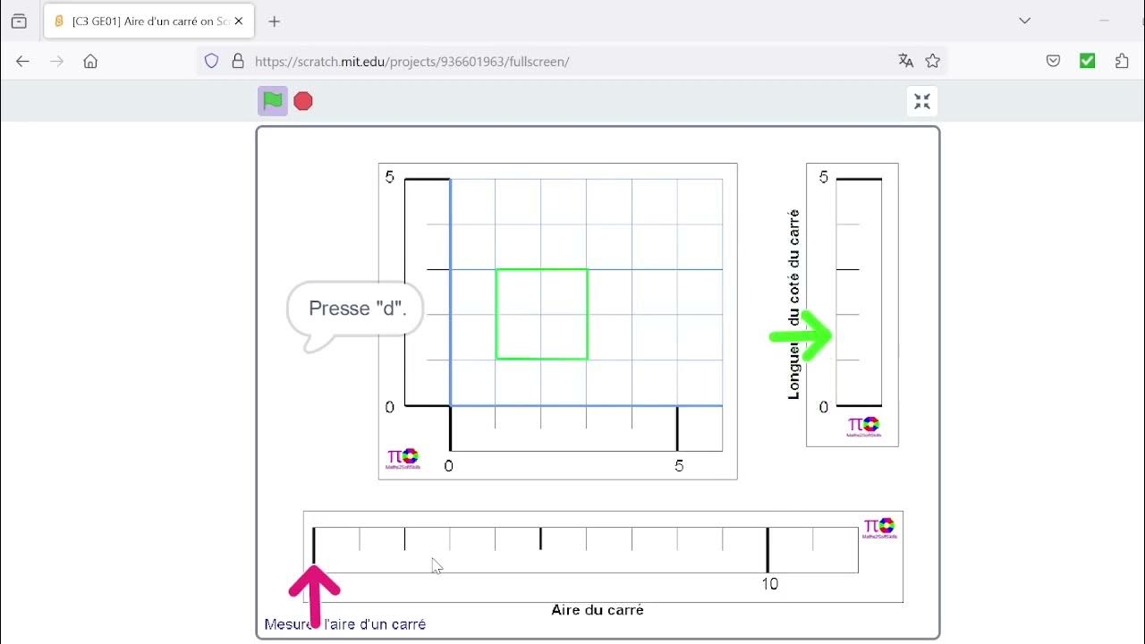 [C3] GE02: Calculer l'aire d'un carré - YouTube