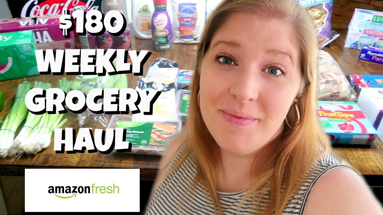 AMAZON FRESH GROCERY HAUL | EASY DINNER IDEAS FOR A LARGE FAMILY - YouTube