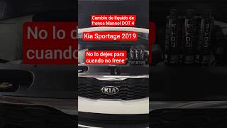 Cambio de líquido de frenos Kia Sportage 2019 #kia #sportage #hyundai #mantenimiento #frenos #mannol