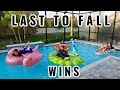 LAST TO FALL IN THE POOL WINS $100.00 | SISTER FOREVER