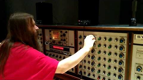Brian on the Synthi 100
