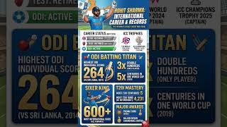 King of Double Century 👑 Rohit Sharma Stats #shorts