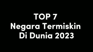 7 Negara Termiskin Di Dunia