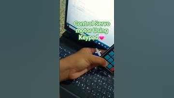 control Servo motor using keypad #arduino #arduinoproject #microcontroller #Servo motor