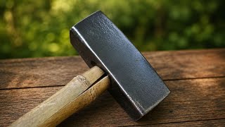 An interesting fact about how to make a sledgehammer handle from two pieces of male bamboo scraps!