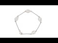 Bracelet en argent et zirconiums pour femme gouttes  wwwebijouteriecom