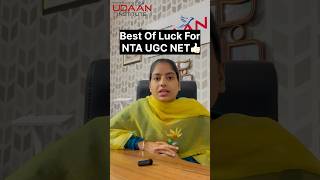 Best Of Luck for NTA UGC NET