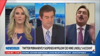 Newsmax Host Storms Out Of My Pillow Guy Interview