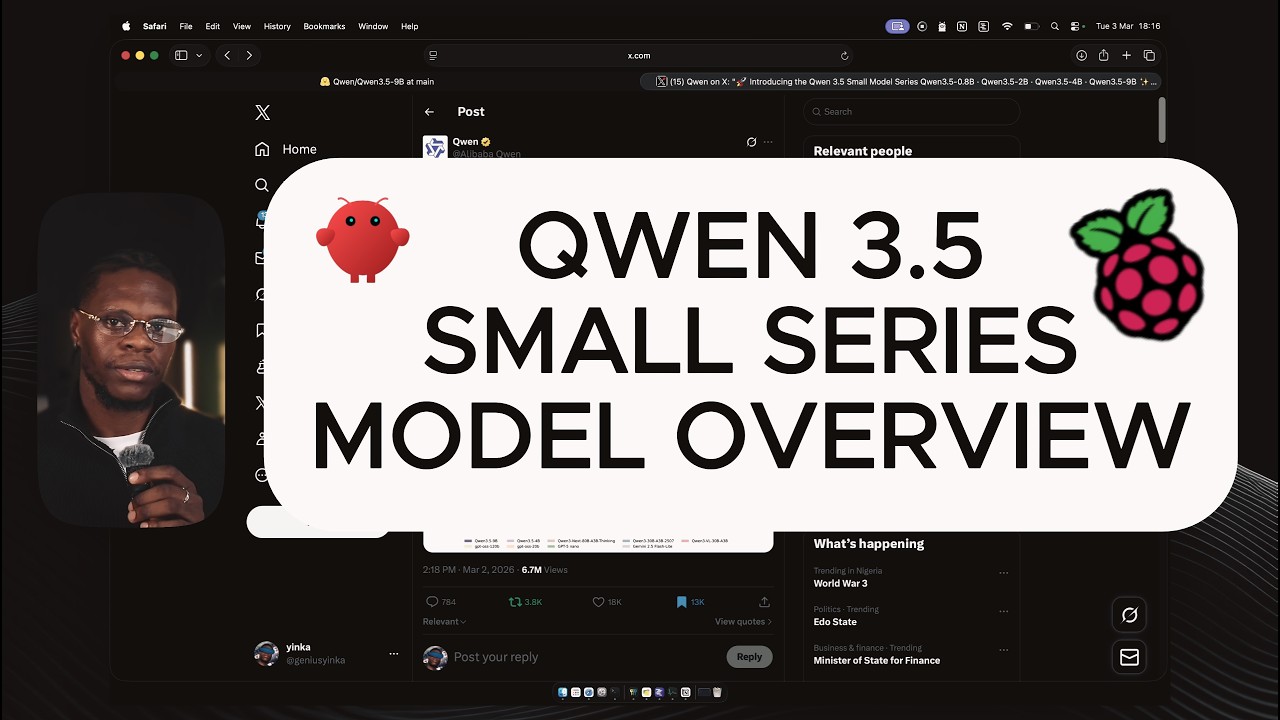 Qwen 3.5 Small Series Models Overview - Tested on The M3 MacBook Air & 16GB Raspberry PI w/ Openclaw