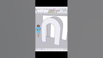 sketchup tips / window on curve wall