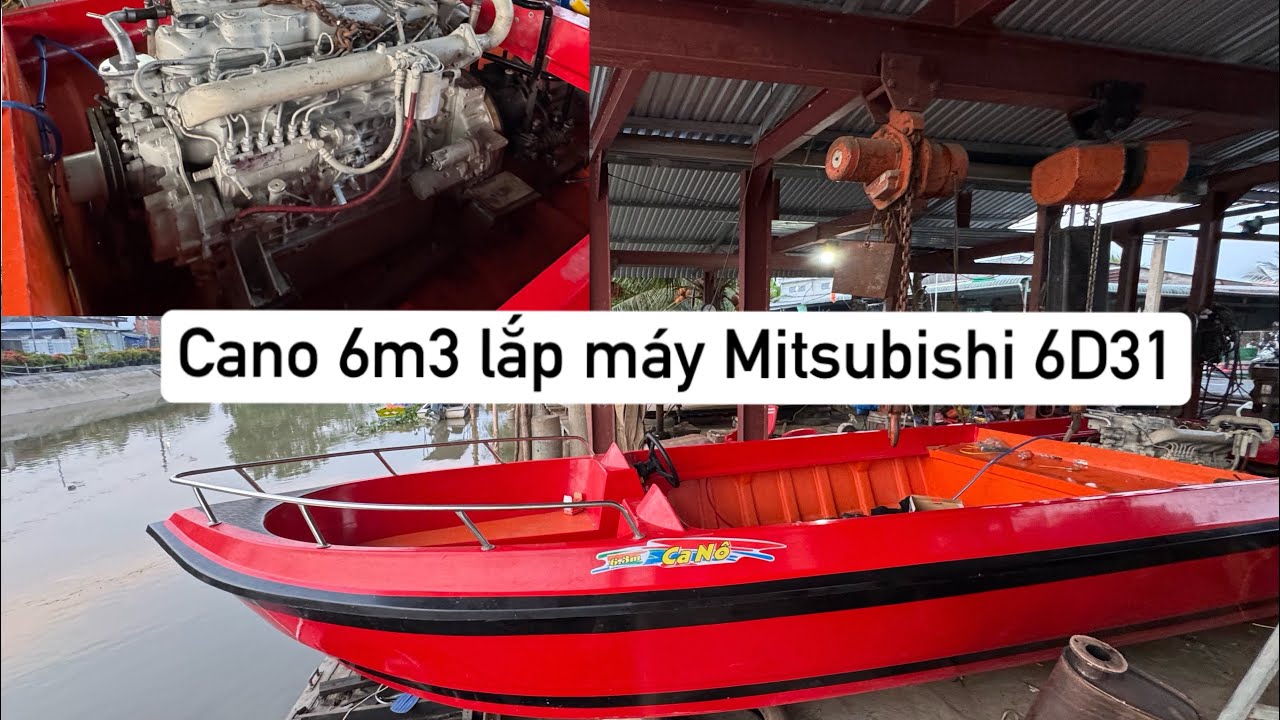 Đang hoàn thiện trọn bộ cano 6m3 máy Mitsubishi 6D31 + hộp số thủy , cập nhật tình hình tại xưởng