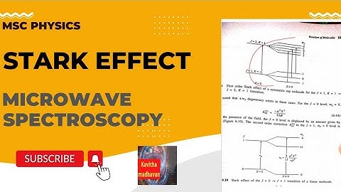 Stark effect, microwave spectroscopy