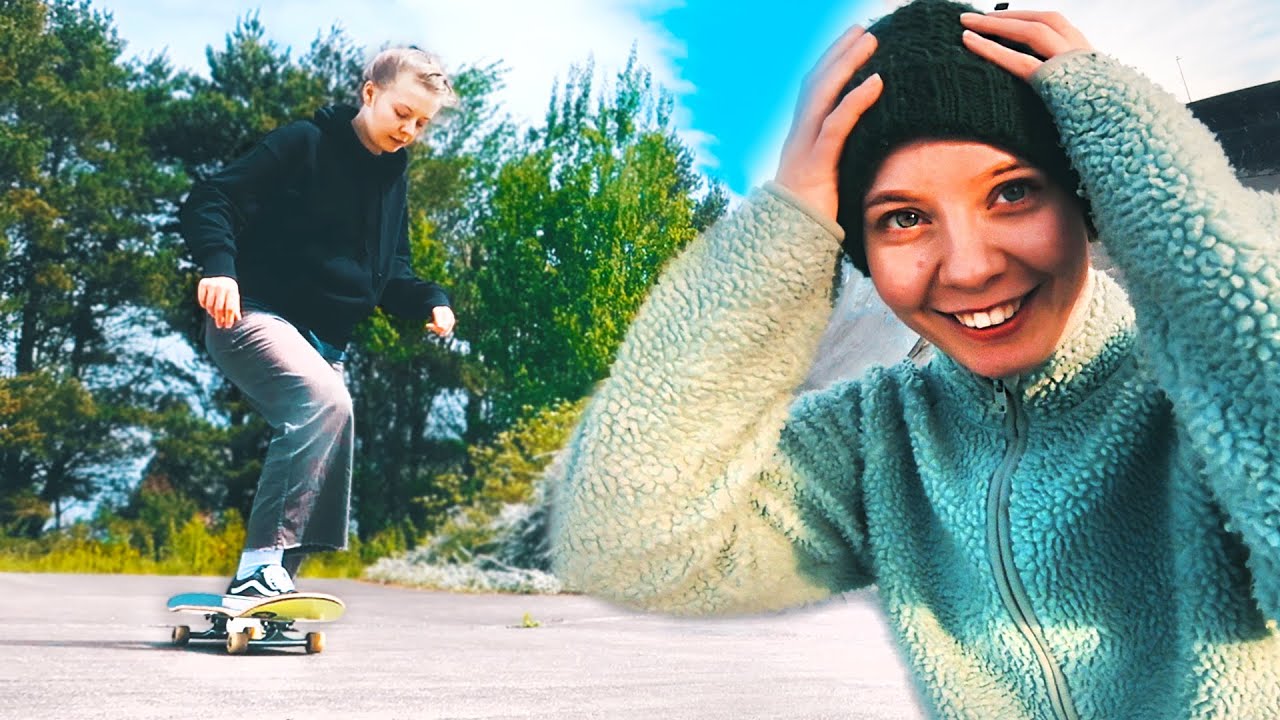 TEACHING GIRLFRIEND NEW SKATE TRICK! * aaMaZiNg *