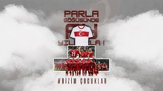 PARLA GÖĞÜSÜNDE AY YILDIZLA !