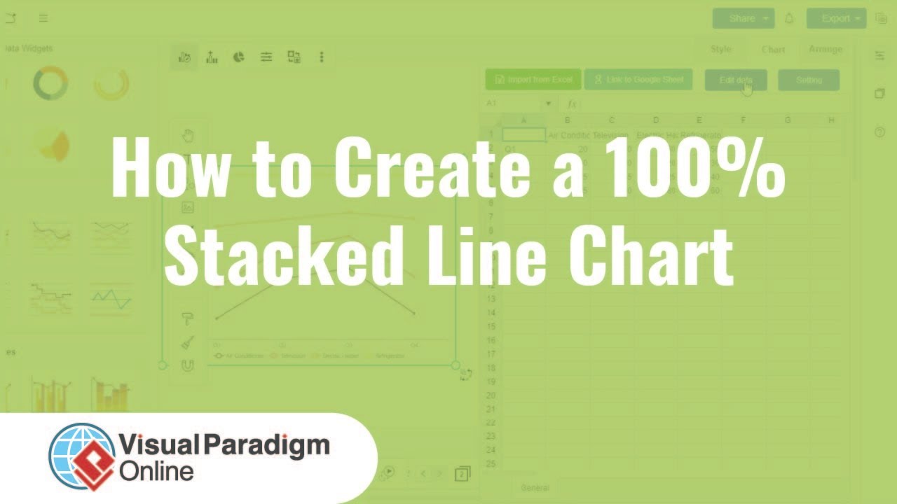 How To Create A 100 Stacked Line Chart YouTube