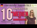 Goethe Zertifikat A1 - Start Deutsch 1, Sprechen: 10 вопросов по теме &quot;Medien und Kommunikation&quot;